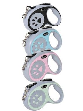 Retractable Leash - Black, Blue, Pink, Green Options